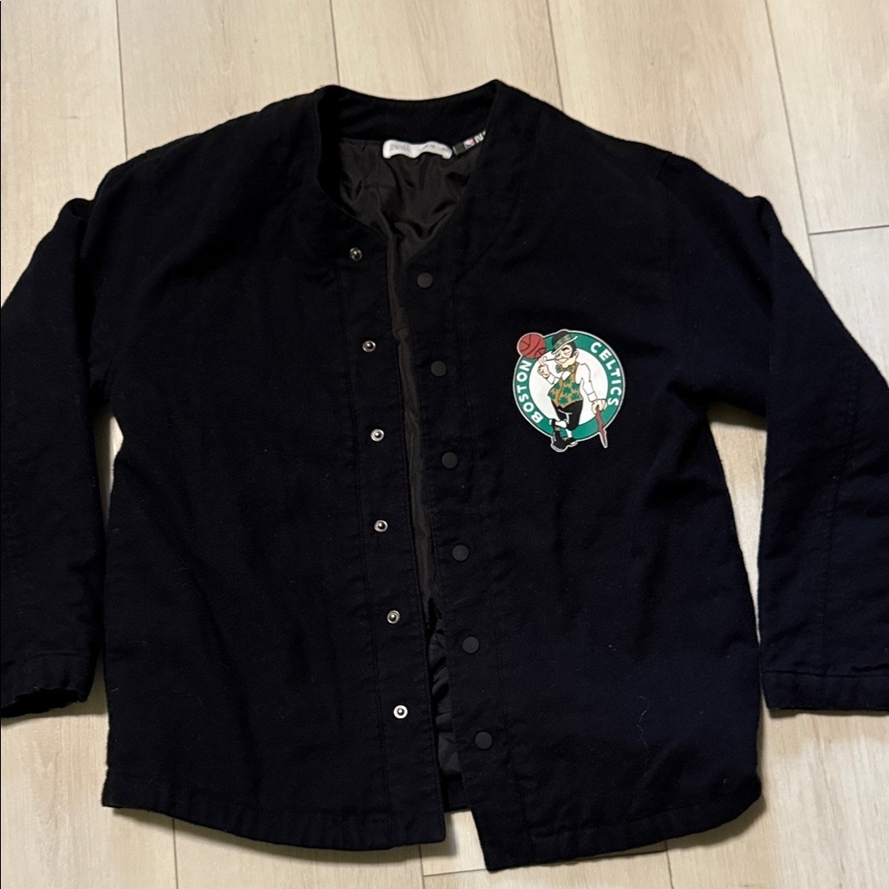 Zara NBA Boy’s Black Boston Celtics Basketball Jacket size 11-12